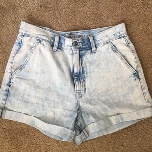 American Eagle denim mom shorts